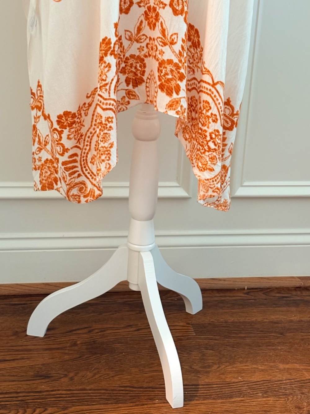 Kimono Floral Beach Coverup Large Print One Size Damask Resort - Picture 12 of 13